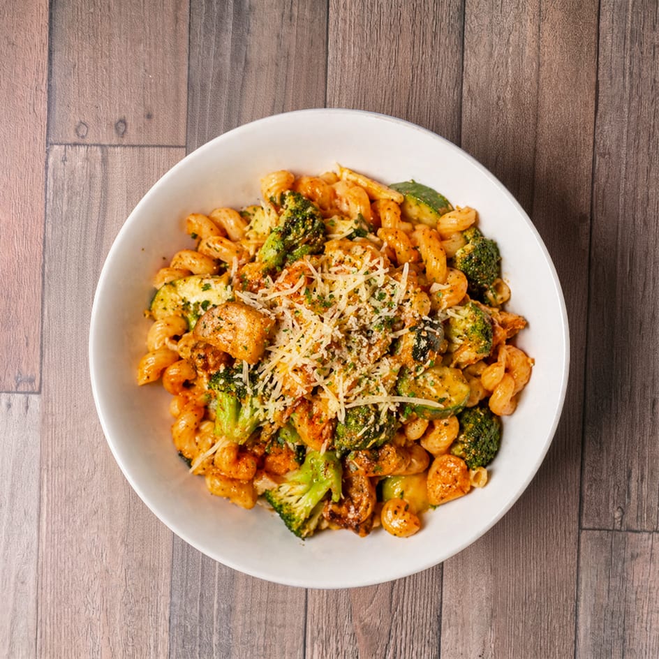 Roasted Vegetable & Gouda Pasta.