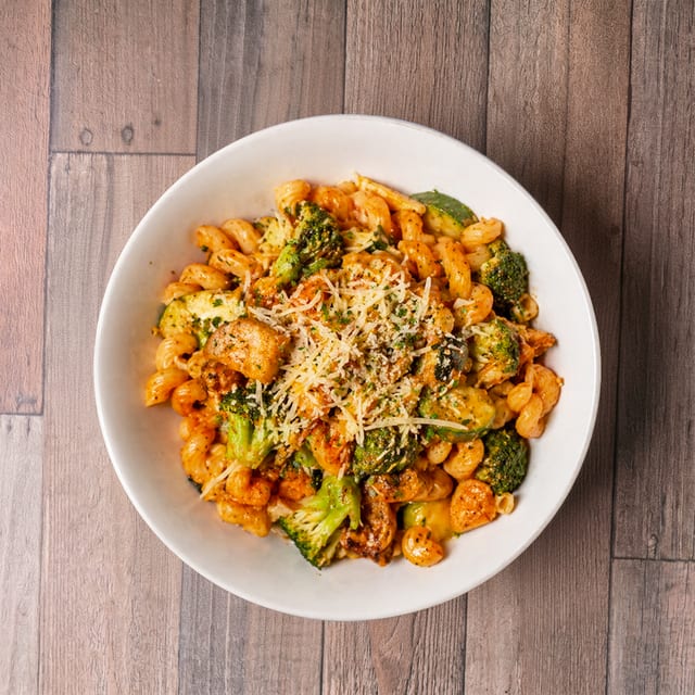 Roasted Vegetable & Gouda Pasta.