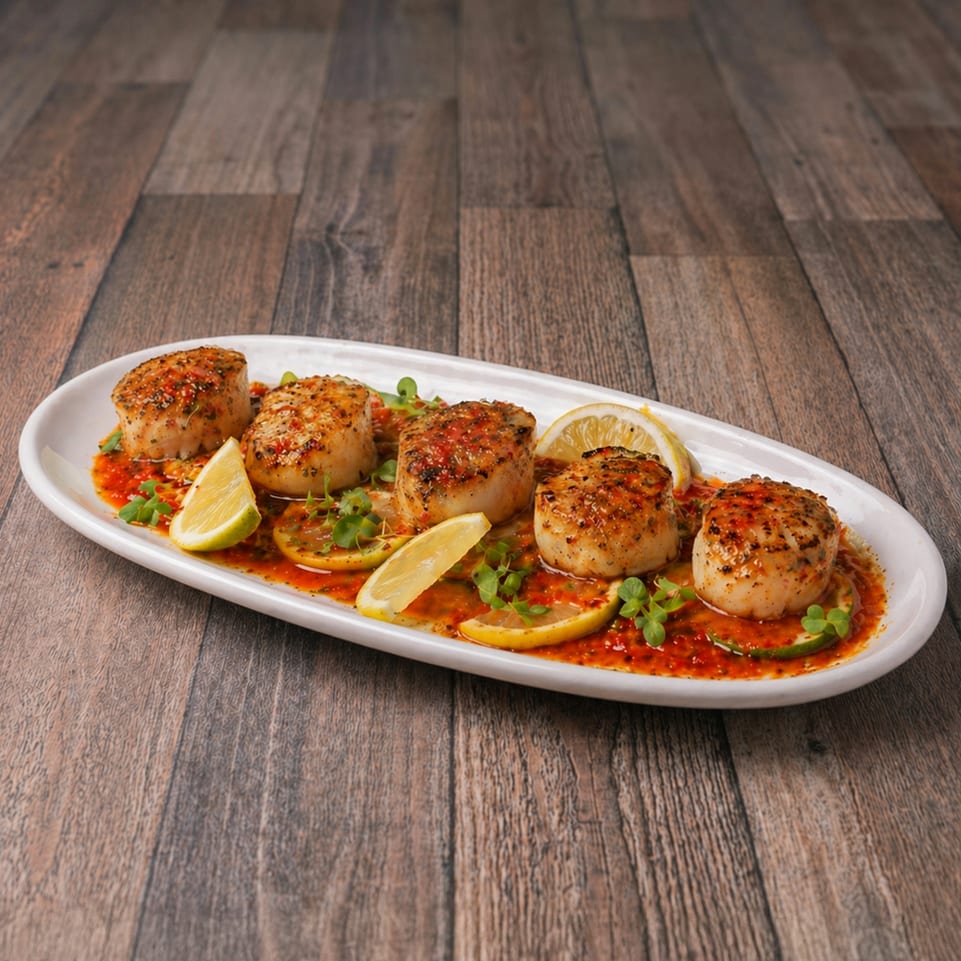 Pan Seared Scallops.