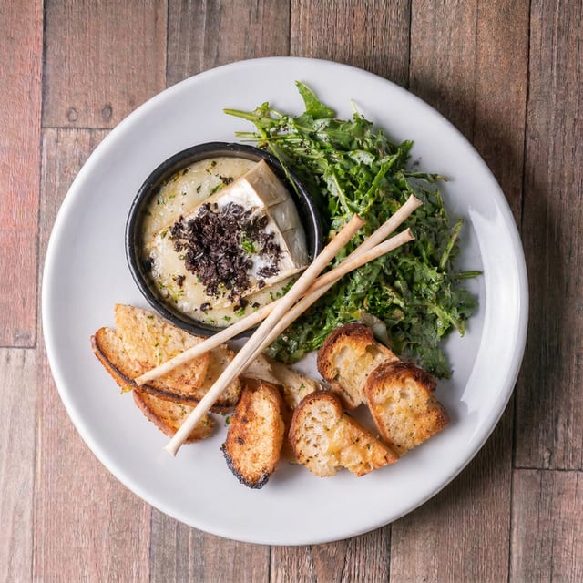 Melted Mushroom Brie.