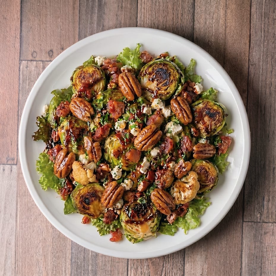 Hot Honey Brussel Sprouts.