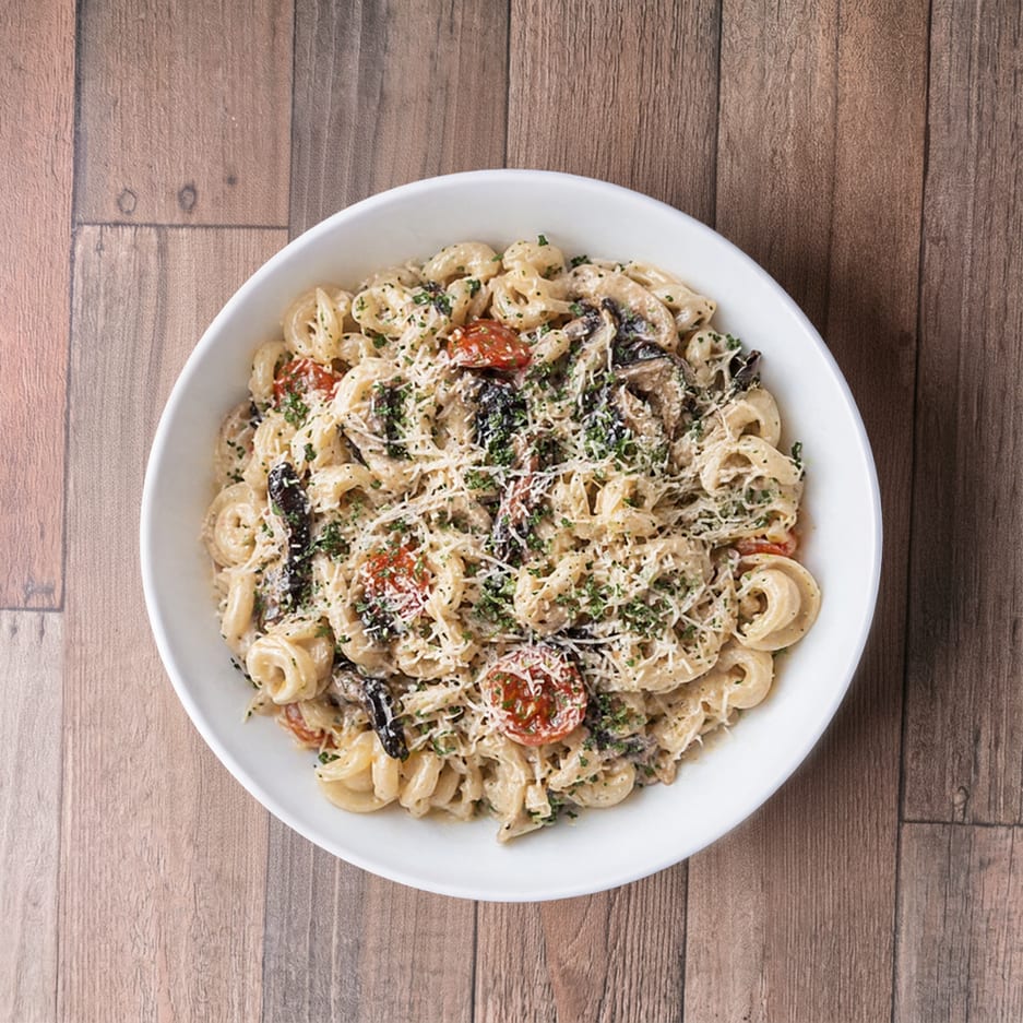 Wild Mushroom Trottole Pasta.