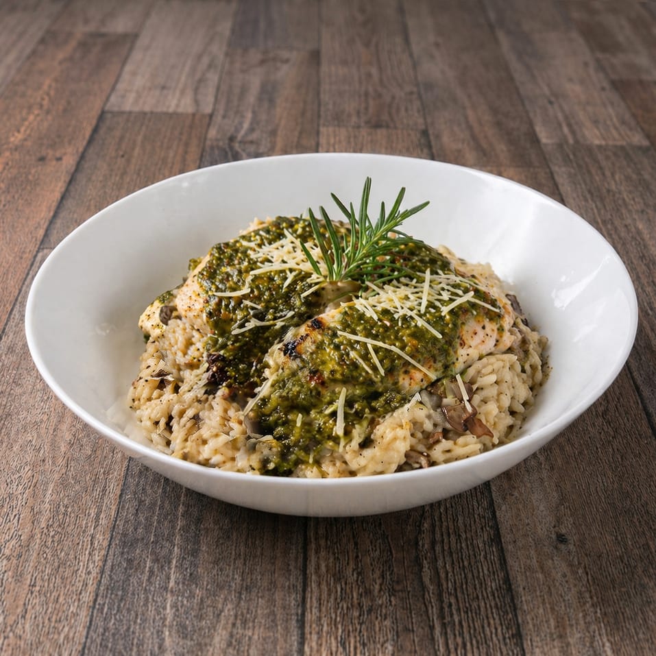 Mushroom Chicken Risotto.
