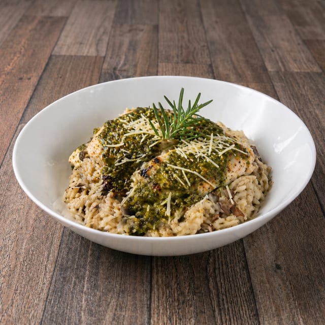 Mushroom Chicken Risotto.