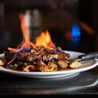 Flaming Ribeye